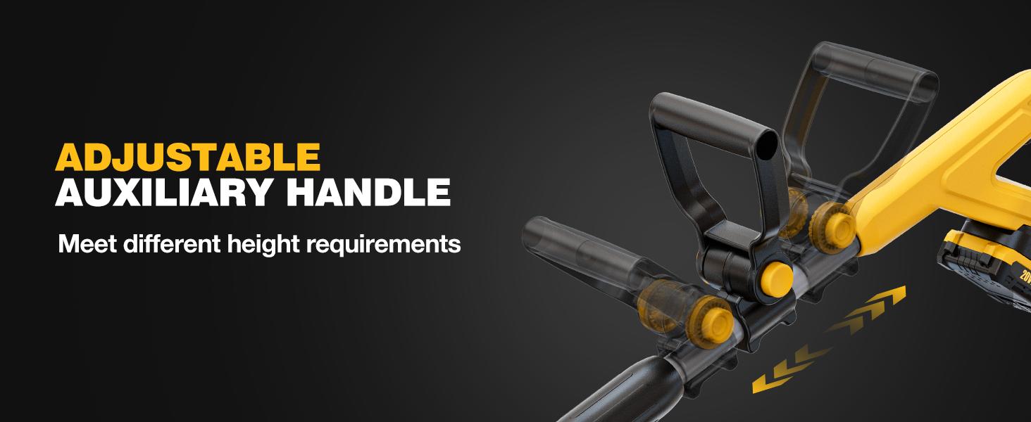 Alloyman 20V Cordless Tiller Cultivator, 360RPM Electric Garden Tiller, with 2 * 2.0Ah Batteries & Charger, 9In Tilling Width and 6.6In Depth Garden Rototiller for Lawn/Gardening/Soil Cultivation, Gifts for Perfect Christmas and New Year Idea