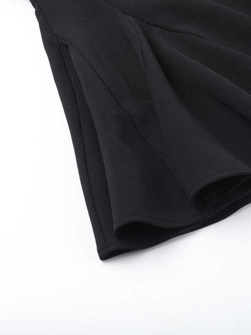 Women's Bow Decor Backless Tube Dress, Fashion Casual Strapless Fit and Flare Dress for Daily Outdoor Wear, Women Dress for Spring Fall