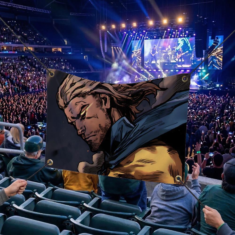 S-Sentry MOVIE Flags Multi Size Atmosphere Flag, Cheerleading Hand Pulled Banner, Portable Outdoor Event Flag & Wall Decor for Sports, Parties, Home and Room Decoration