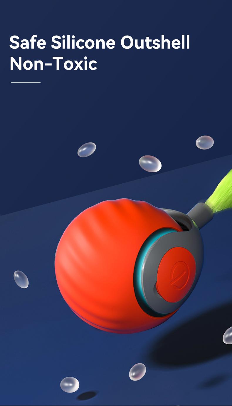 TikTokShopBlackFriday, Petgravity Speedy Sprint Ball Toy for Cat Type-C Rechargeable Interactive Cats Toy, Automatic Cat Teaser Toy, Pet Supplies,Cozyvibes Petlife