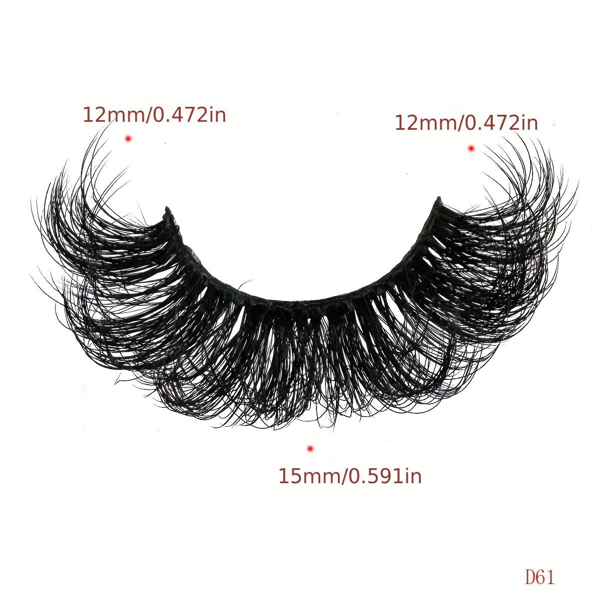 10 pairs of artificial mink false eyelashes, False Eyelash Set, 3D multi-layer fluffy eyelashes, thick and soft cat eye eyelashes, 10-18mm, suitable for beginners, reusable, black, creating a dramatic thickening effect