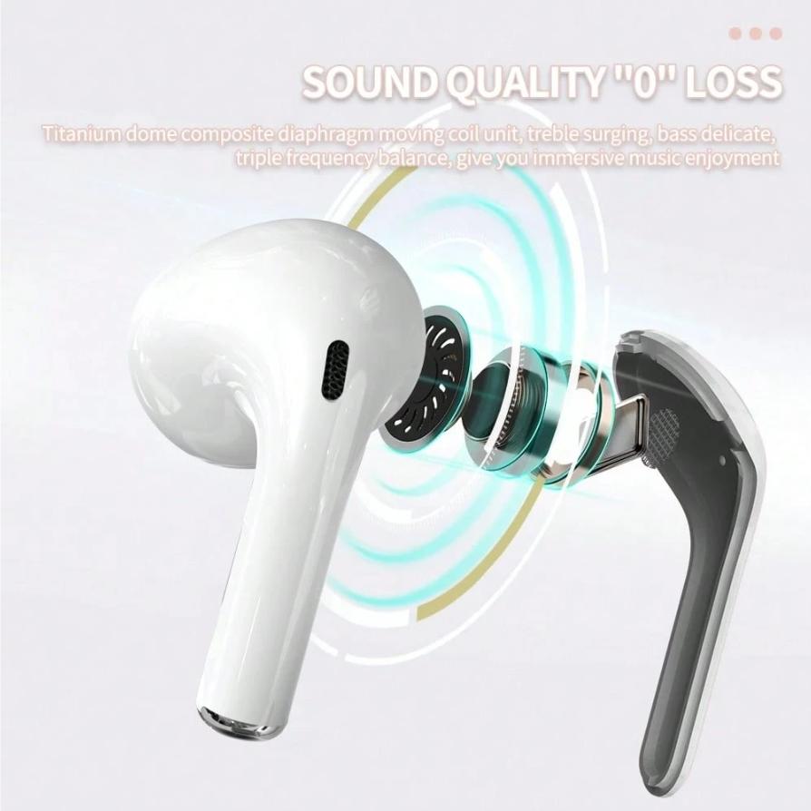 Wireless Earphones Low Latency Gaming Headset High Fidelity Long Battery Life Touch Control 180mah Perfect Gift Creative Design