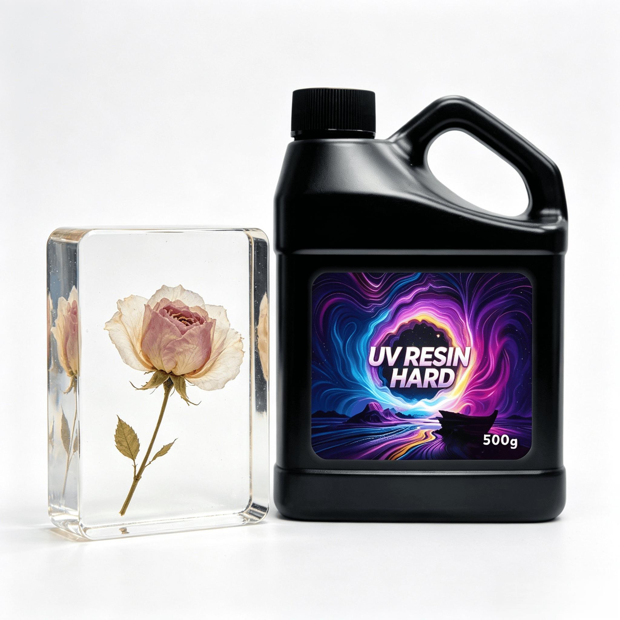 500G And 1000G Upgraded High-Capacity Crystal Clear UV Curing Epoxy Resin - a Brand New Formula Adhesive Resin That Requires No Mixing, Cures Quickly Under UV Or Sunlight, And Has a Transparent High Gloss End. It Is Suitable for Crafts