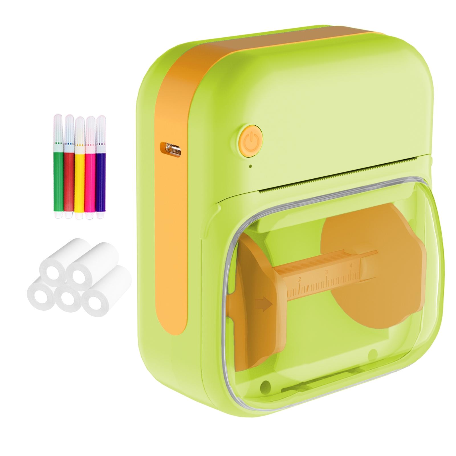 Mini Bluetooth Printer - Portable Thermal Printer for Diary/DIY Scrapbooking/Travel/Notes/Lists/Labels/Memos, Receipt Printer Ideal for Children's Christmas Birthday Gifts, Halloween and Thanksgiving Presents