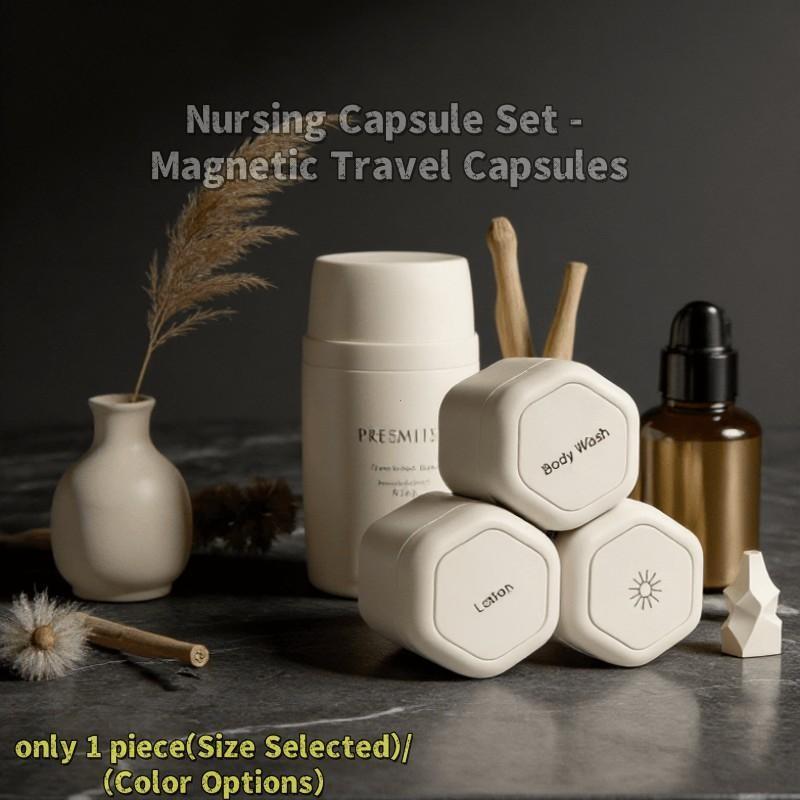 Travel Essentials Capsule Set, Portable Wash & Care Products, Compact Travel Capsules, Ideal for On-The-Go Use, Easy-To-Carry Containers