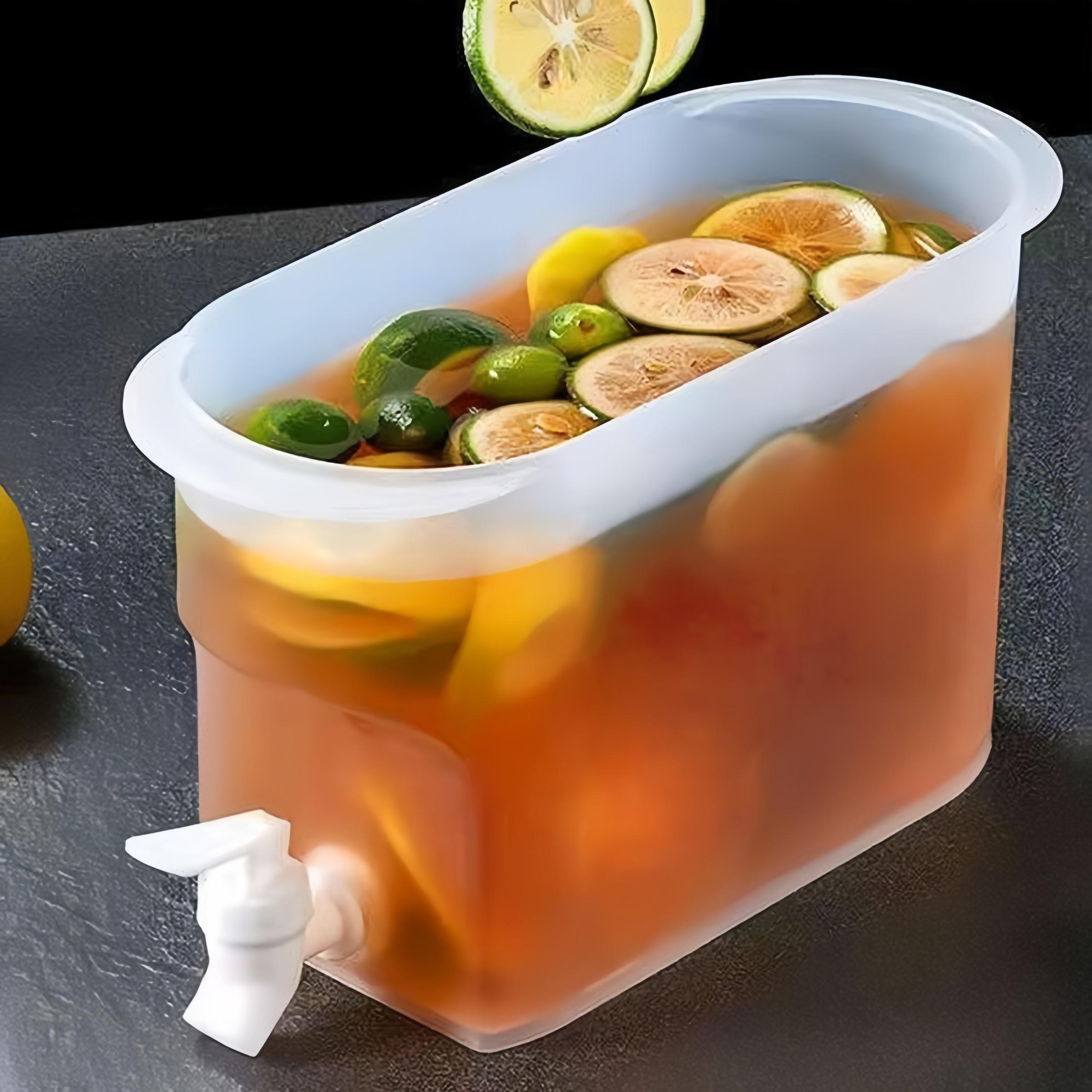 3.5L Water Dispenser for Fridge with Faucet, High & Low Temp Resistant BPA Free Beverage Chiller | Versatile Cold Water Jug for Iced Tea, Cocktails, Lemonade & Fruit Infused Water | Perfect for Kitchen, Outdoor Picnics, Camping, Gym, Party & Home Use