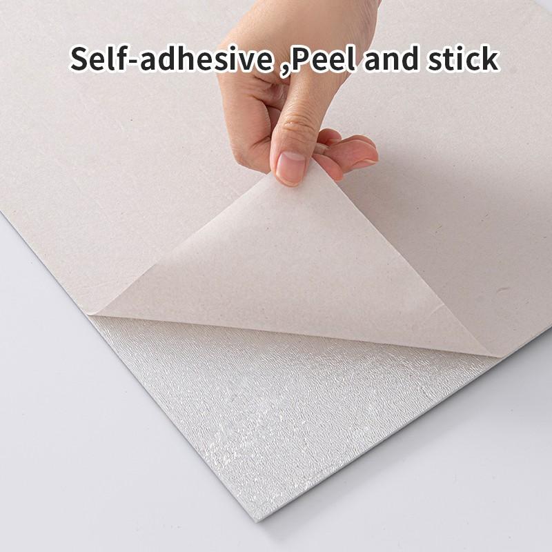 20 pcs marble self-adhesive wall stickers thickened waterproof wear-resistant tile stickers suitable for bathroom, kitchen, bedroom, living room self-adhesive wallpaper, simple operation, tear and paste, Tiles Sticker