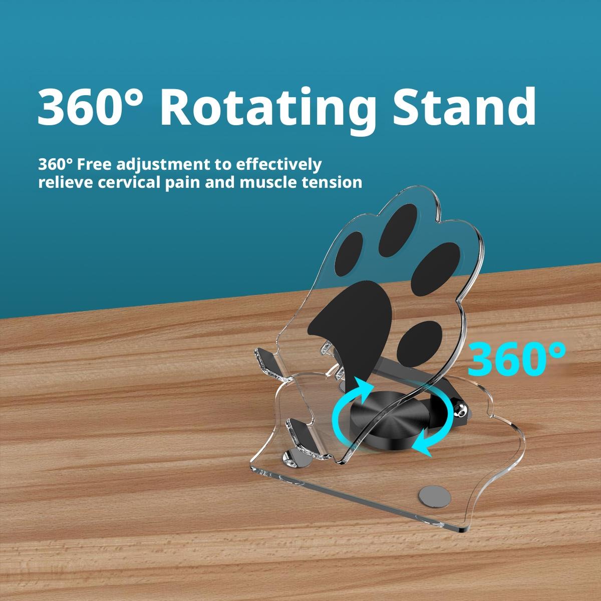 Stable Anti-Shake Cartoon Stand｜360° Adjustment & Triangle Support