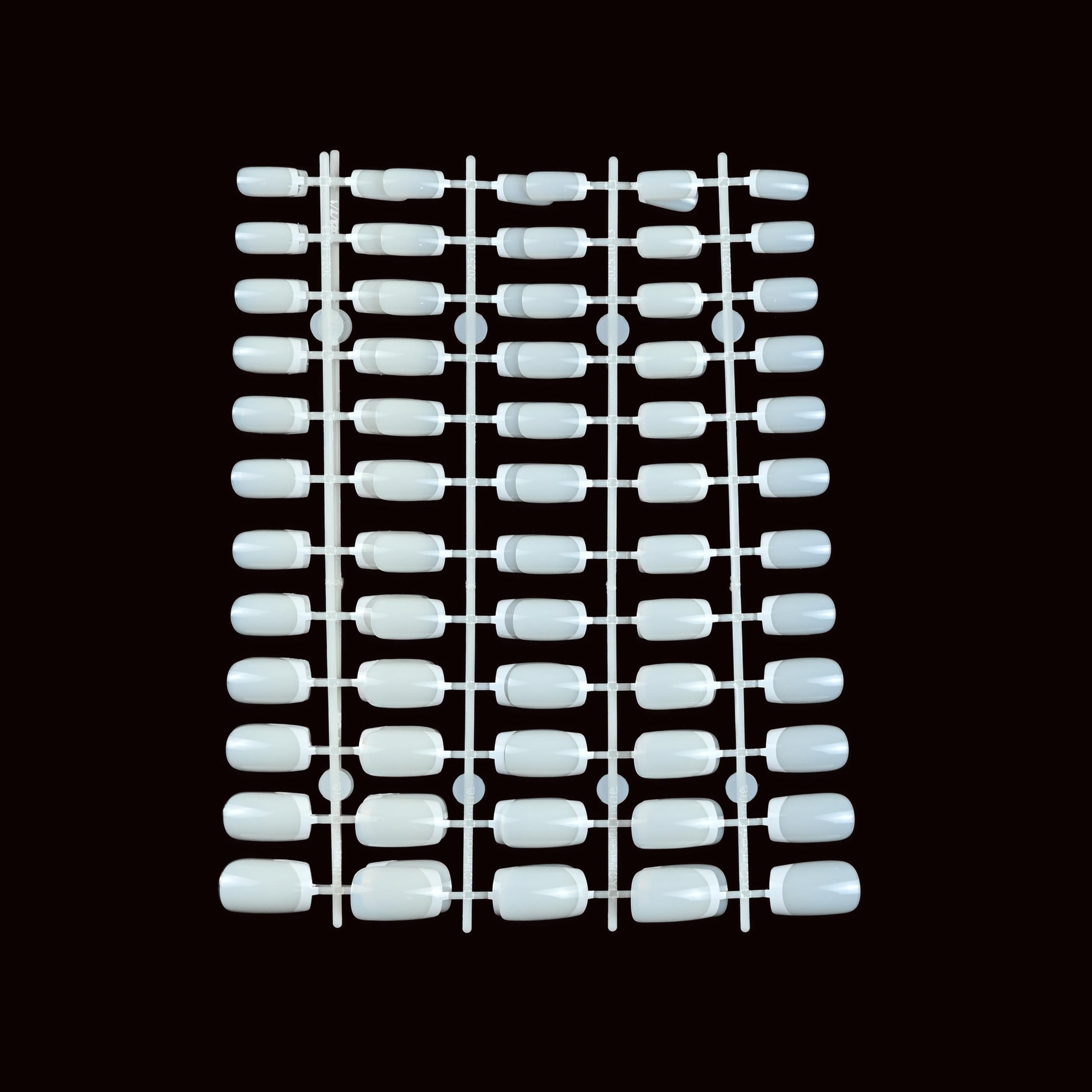 120pcs Short Square False Nails, 12 Sizes, Base/french Tip, Press-On, Salon Quality, Acrylic Nail Extensions, Single Item