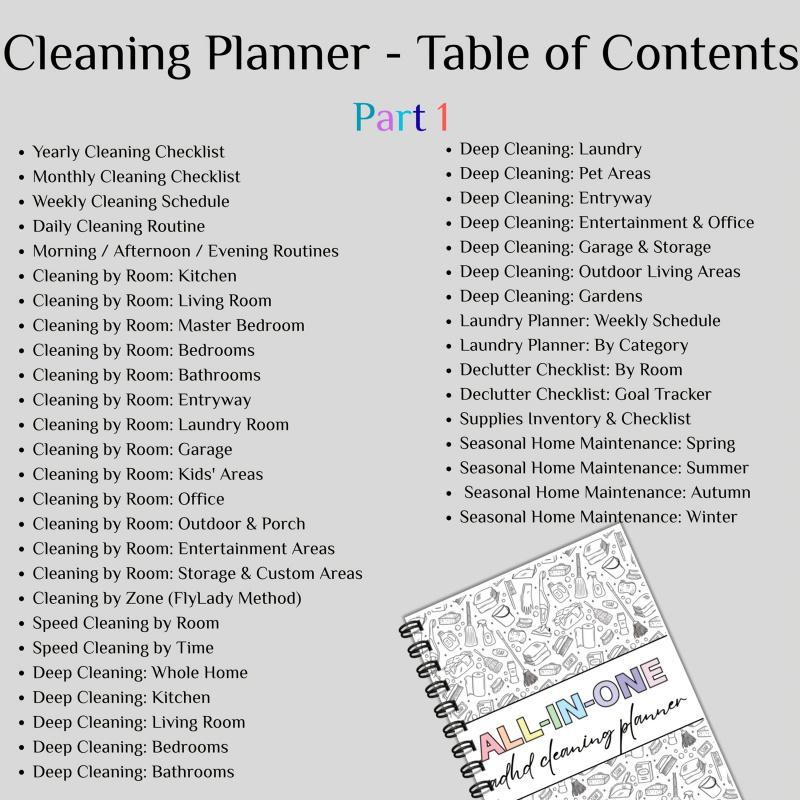 [Decluttering System] Ultimate Home Cleaning & Decluttering Planner