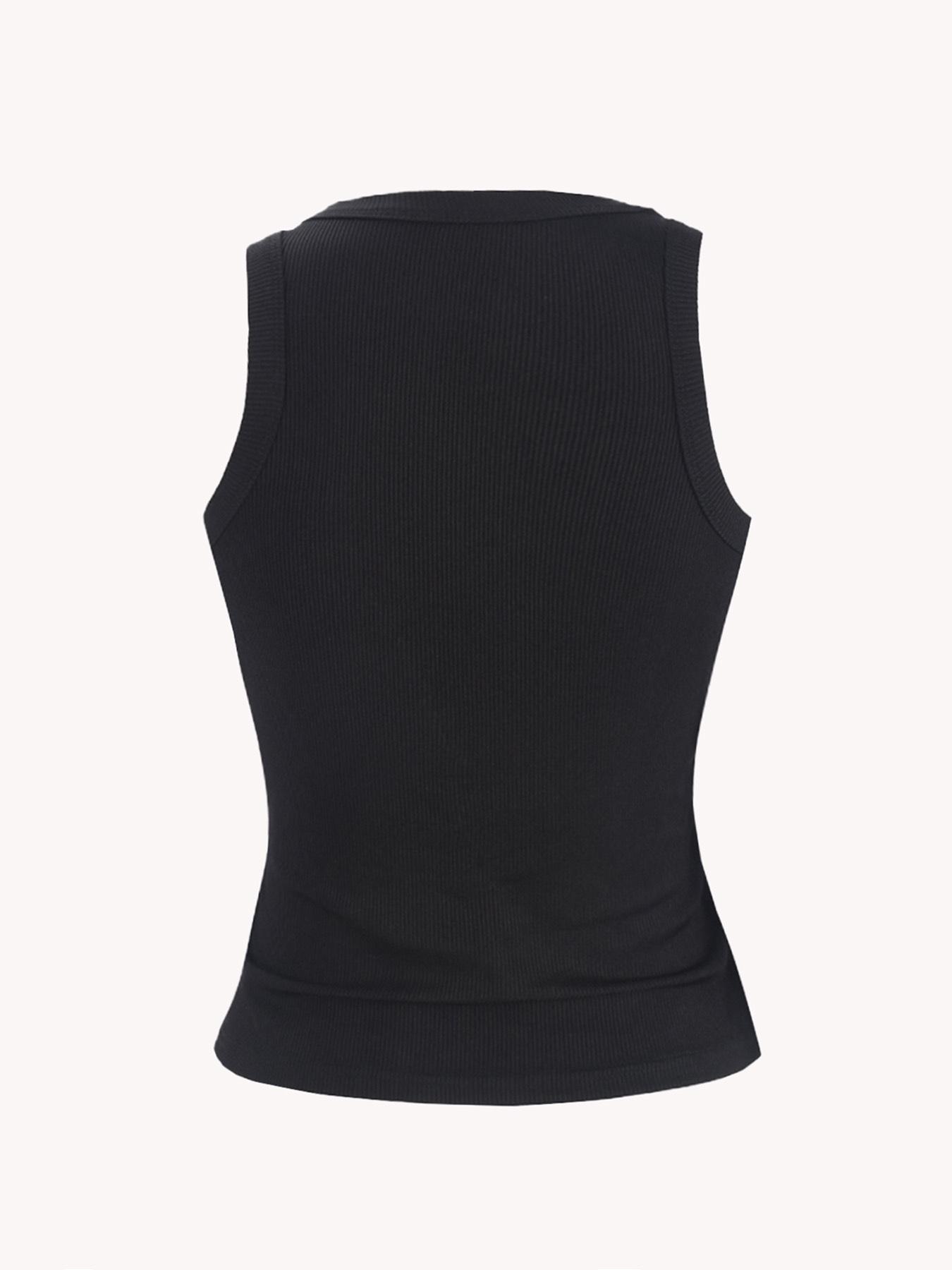 Women's Elastic Sequin Leopard Print Vest, Stylish Design, Sleeveless Tank Top For Spring And Summer，Perfect for Casual Wear, Comfortable and Trendy Fashion Piece