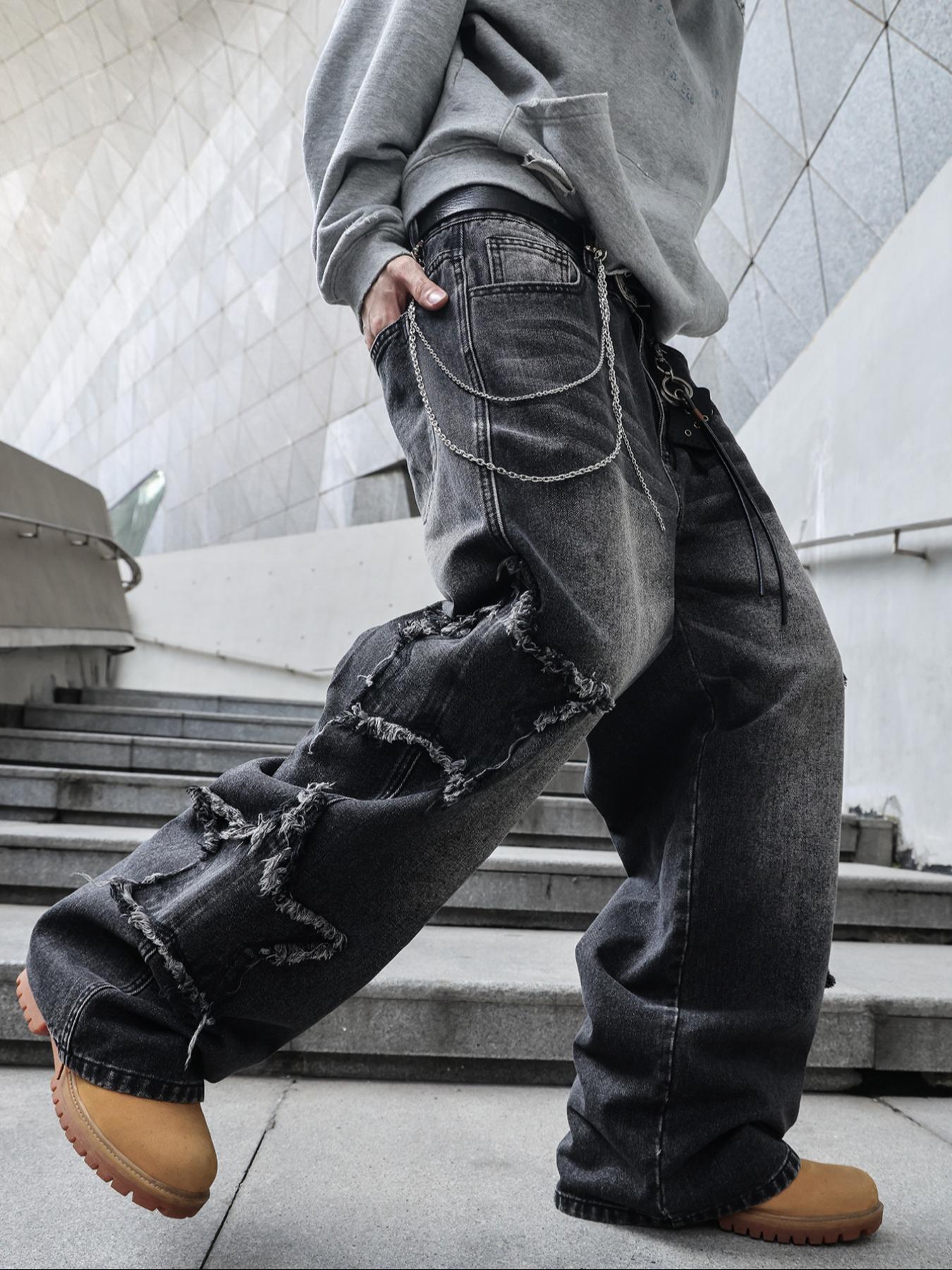 Four-Season Washed Vintage Loose Straight Leg Jeans, Y2K Street Style Denim Jeans, Perfect Gift for Husband and Boyfriend