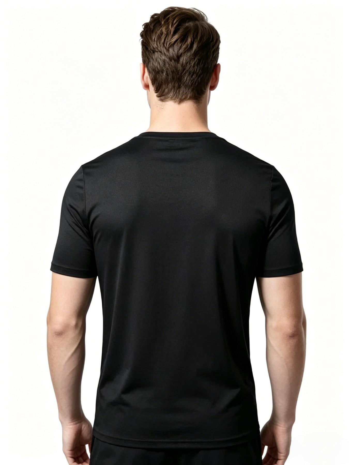Men's 4-Piece T-Shirt Set, Paris Design Pattern, Fashion Sporty Casual Sports Tops, Comfortable Breathable, Outdoor Activities, Athletic, Fitness, Breathable Tops