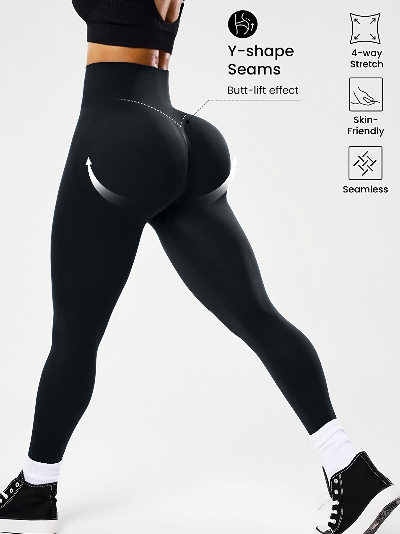 Women's High Elasticity Yoga Pants, High Waisted Leggings, Stretchy High Waist, All Seasons Gym Wear, Comfortable & Flexible, Ideal for Fitness & Casual Use, Seamless Gym Leggings