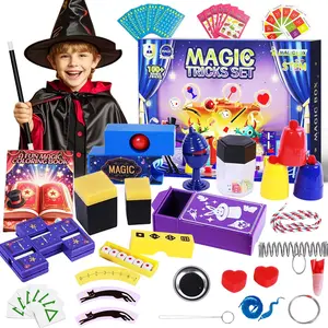 30 in 1 Magic Tricks Kit Magic Set for Kids Age 6-12, with Magician Costume for Pretend Play, Step-by-Step Video Instruction, Great Birthday Gift for Beginner Magicians