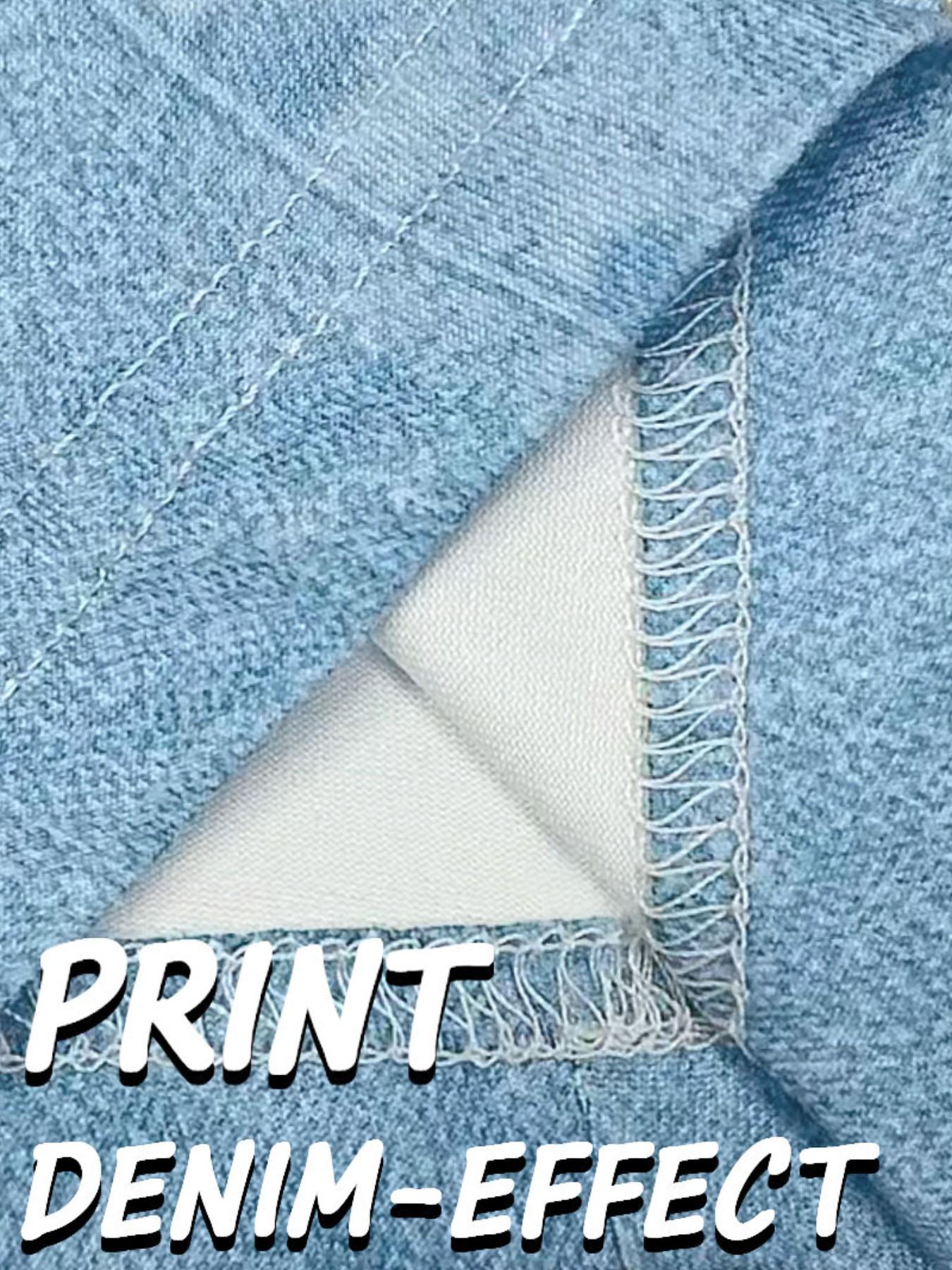 Women's Printed Skinny Pants Non-Denim Fabric, Faux Denim Bottoms, Five-Pocket Design, All Season Wear, Comfortable & Stylish