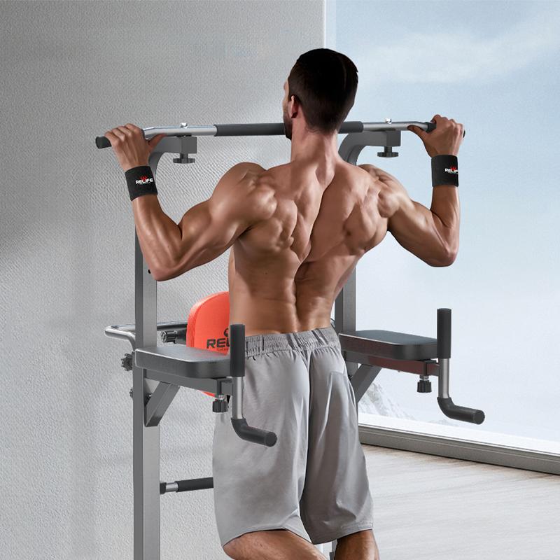 RELIFESPORTS Wrist Guards,  Black, Red Gym Wrist Wraps - Heavy-Duty Wrist Straps for Bodybuilding, Bench Press, Powerlifting, Weightlifting & Training Protection for Men & Women