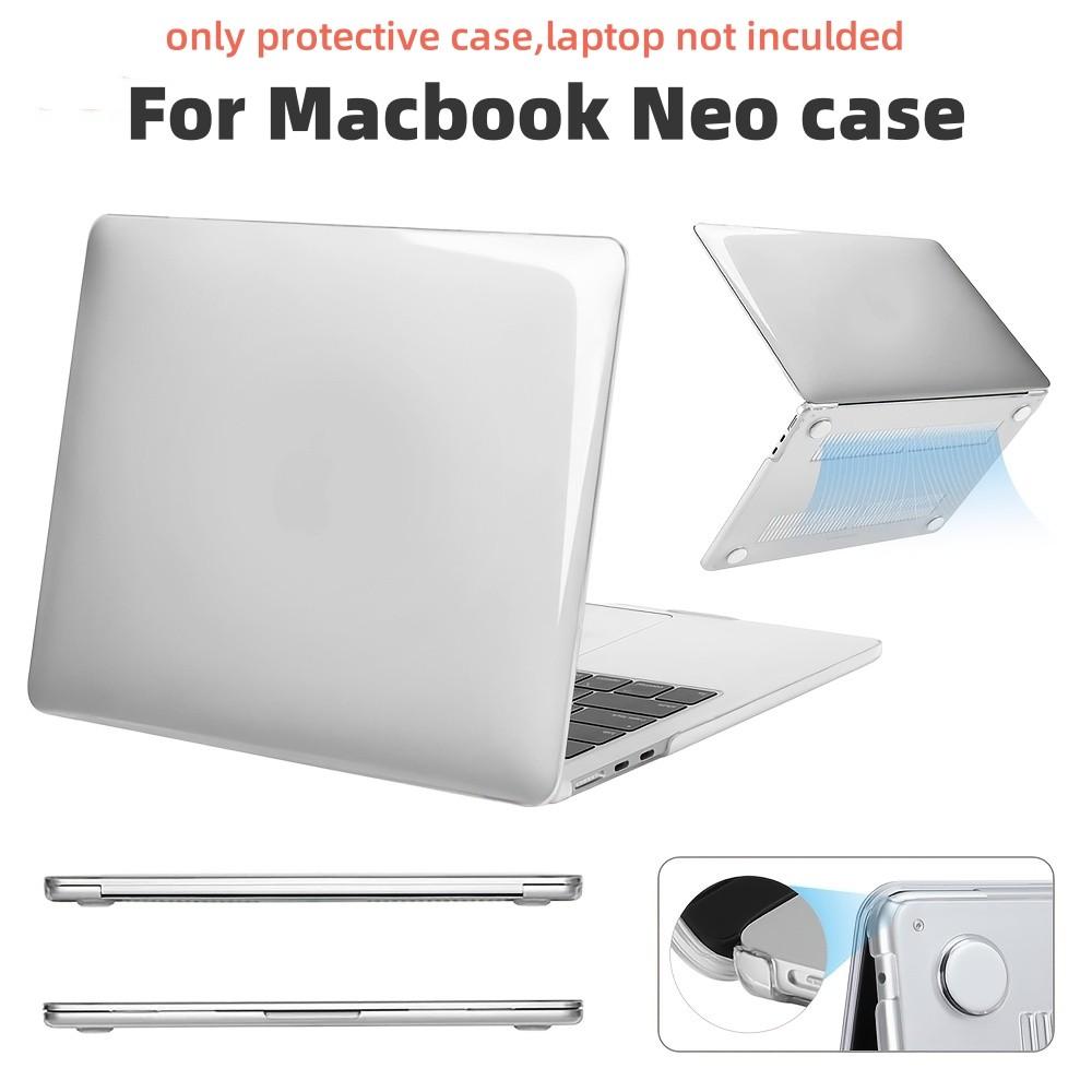 Apple Macbook Neo 13-Inch Transparent Ultra-Thin Protective Case, Scratch-Resistant Durable Portable Cover for Work Commute Holiday Gift
