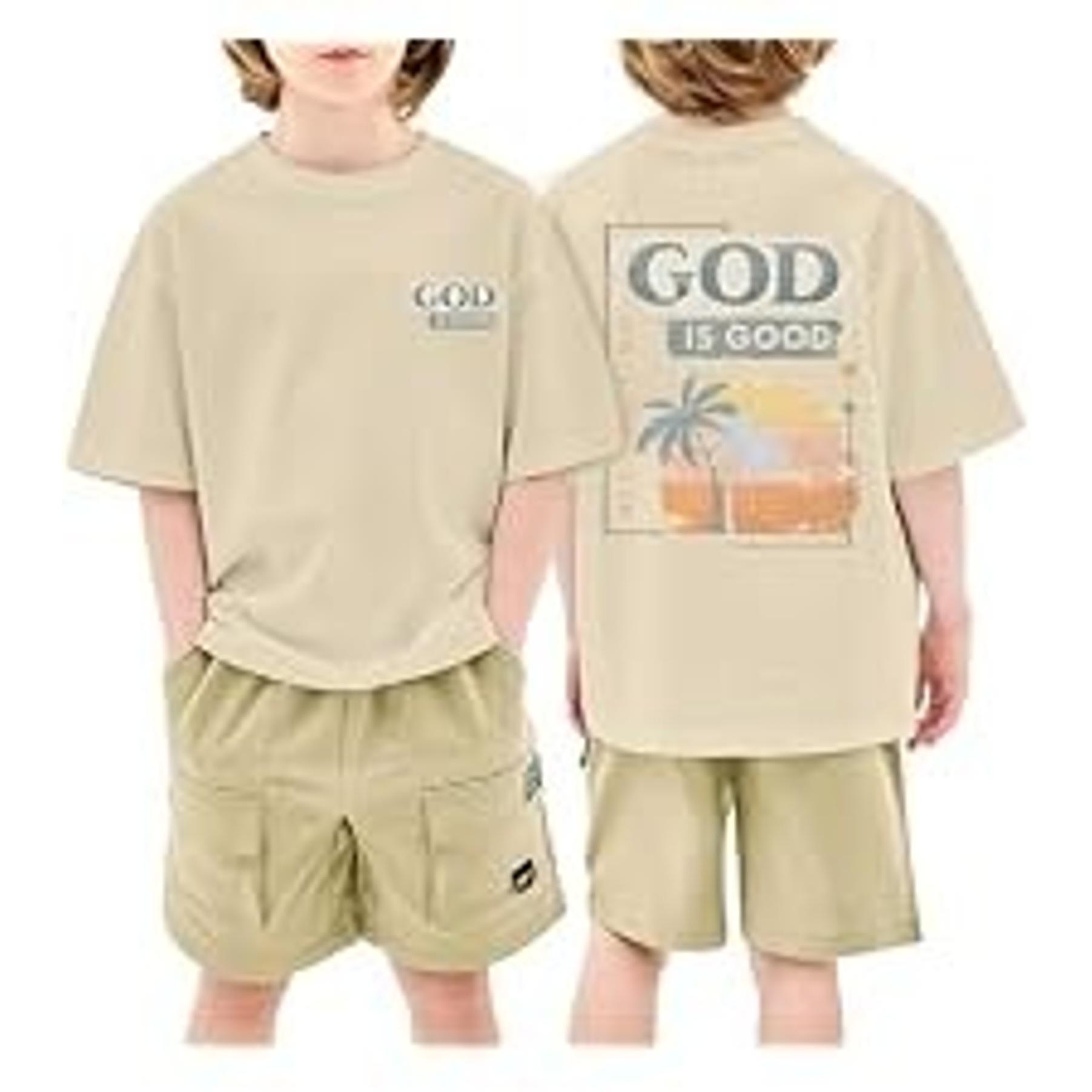 Boys Faith Over Fear Christian Jesus Graphic Tee - Bible Verse Religious Acid Wash T-Shirt for KidsGift