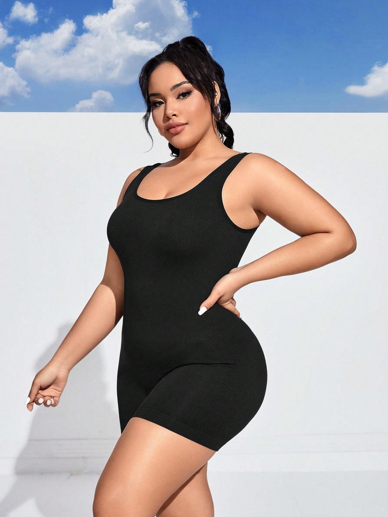 SUOVADUN LTY003 Athletic Romper for Women Workout Tank Top Bodysuit One Piece Buttery Soft Jumpsuit Scrunch Shorts Yoga Gym Outfit Stylish Activewear