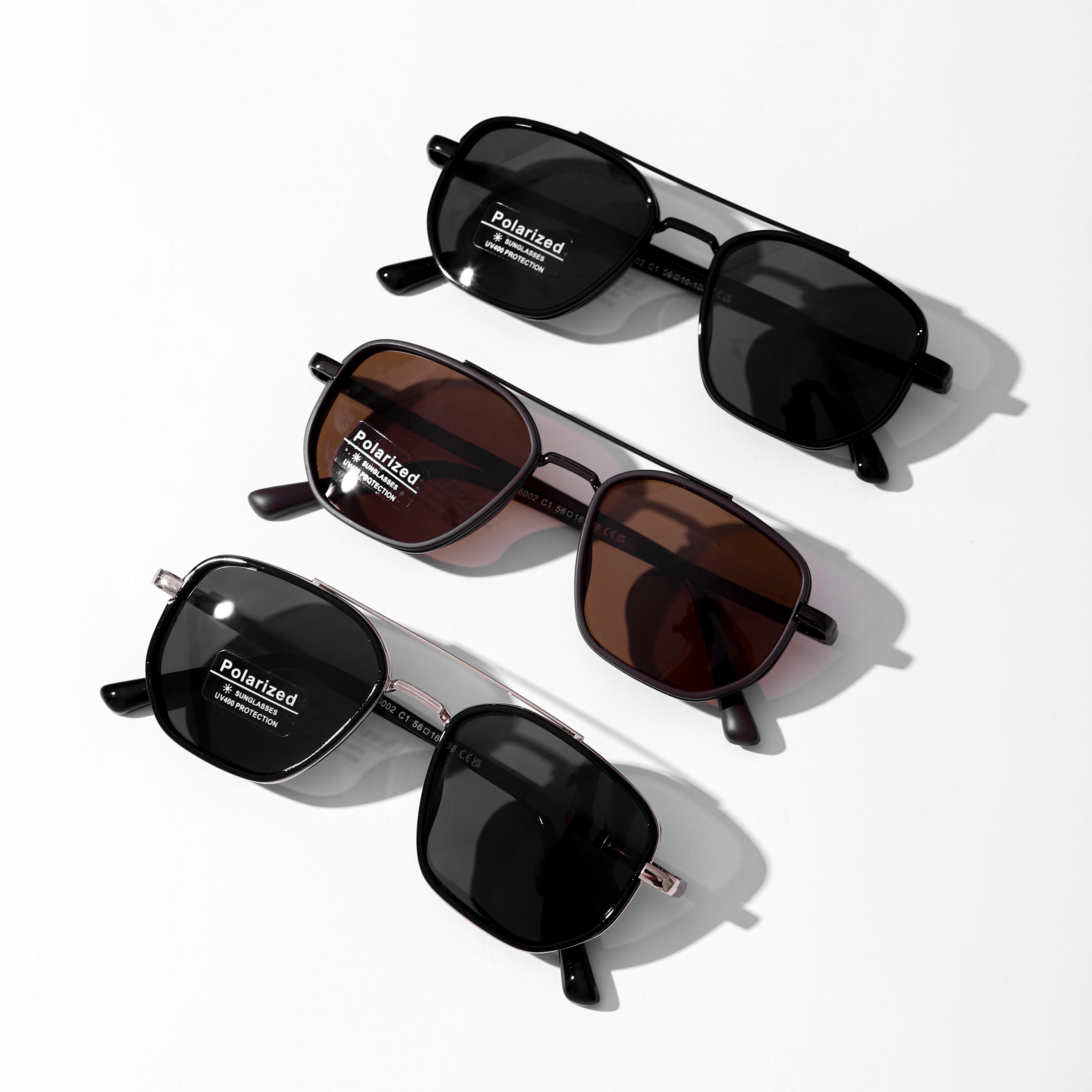 Sunglasses for Travel USE, Fashion Fall/Summer 2025 Geometric Frame Double Beam Sun Protection Glasse25 Trends, Travel Accessories,summer Outfits, summer Freshness, Vacation Outfits summer Outfits 2025