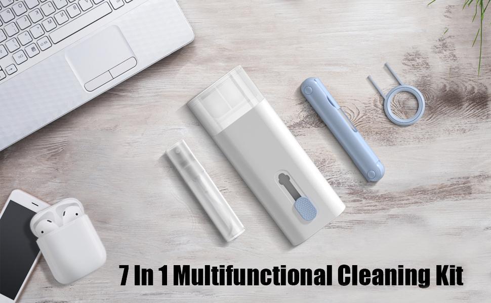 7-in-1 Electronic Cleaner Kit-Comprehensive Cleaning Solution for Keyboards,AirPods,Earphones,Laptop,Mobile phone,and PC Monitor Camera Smartphone 7-in-1 Electronic Cleaner Kit-Comprehensive Cleaning Solution for Keyboards,AirPods,Earphones,Laptop,Mobile phone,and PC Monitor Camera Smartphone