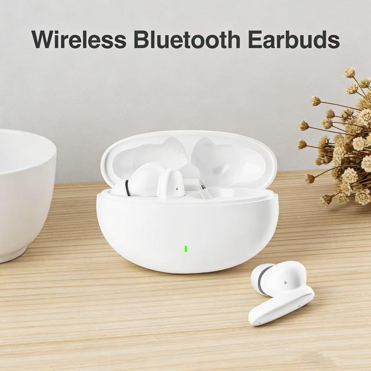 Wireless Earbuds Mini Stereo In-Ear Headphones, Type-C Charging Case, Compatible with iPhone & Android, Ideal for Gaming & Sports