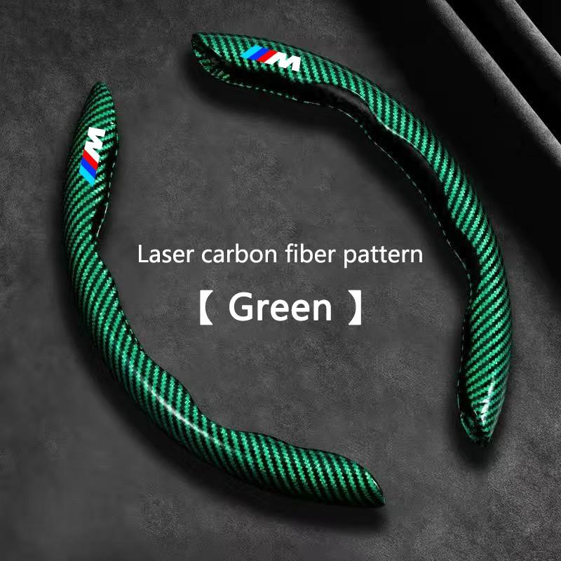 Carbon Fiber Car Logo Steering Wheel Covers, Decorative for Bmw Models, Auto Accessories, Enhance Your Driving Experience