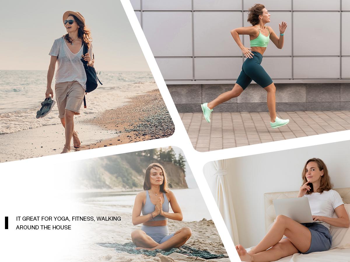 G Gradual Women's Bermuda Long Shorts with Pockets 9" High Waist Knee Length Shorts for Women Walking Athletic Workout