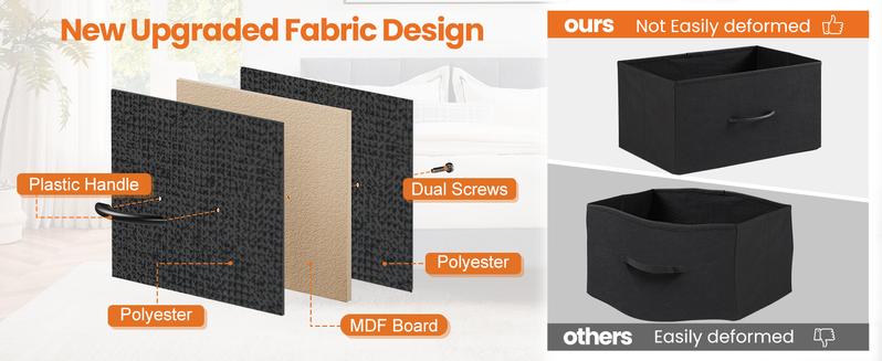 Nightstand Small Dresser with 2 Fabric Drawers Side Bedroom End Table Kids Bedside Storage Furniture for 20" Tall Night Stand for Closet, Entryway, College Dorm Nightstand Small Dresser with 2 Fabric Drawers Side Bedroom End Table Kids Bedside Storage Furniture for 20" Tall Night Stand for Closet, Entryway, College Dorm