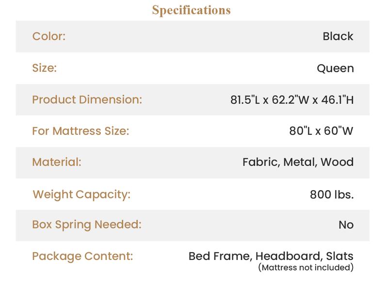 SHA CERLIN Platform Bed Frame with Upholstered Headboard, Wingback & Button Tufted Design,【Frame Only No Mattress】Full Queen King Size, No Box Spring Needed#ChristmasGifts#TikTokShopBlackFriday