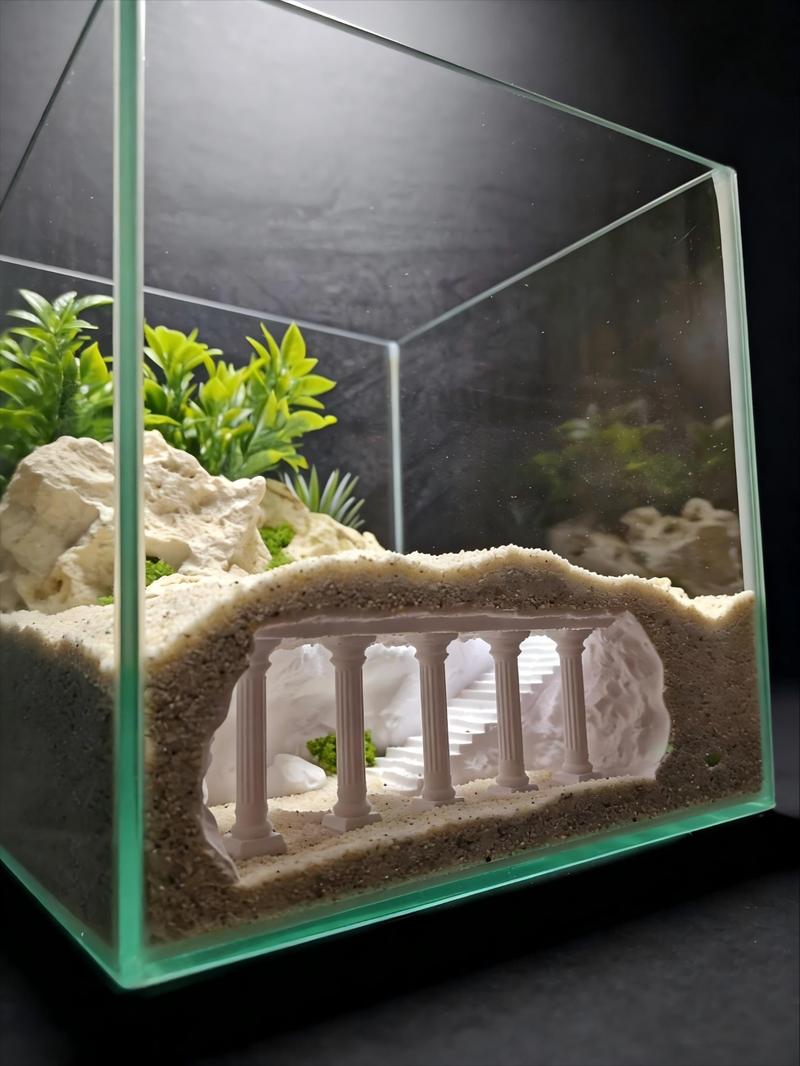 3D Printed Palace Castle Fish Cave, Aquarium Decor for Fighting Fish, Peacock Fish, Small Fish, Perfect Gift for Fish Lovers