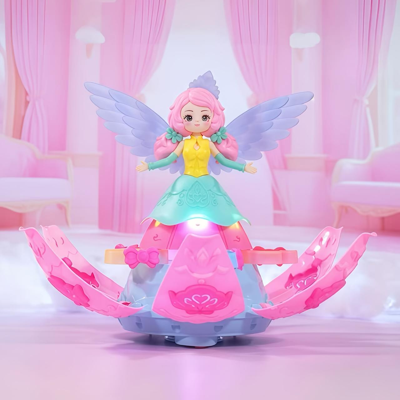 Dancing Princess Toy, 360 Degree Rotation, Light and Music, Automatic Obstacle Avoidance, Birthday Gift, Christmas Gift, Halloween Gift