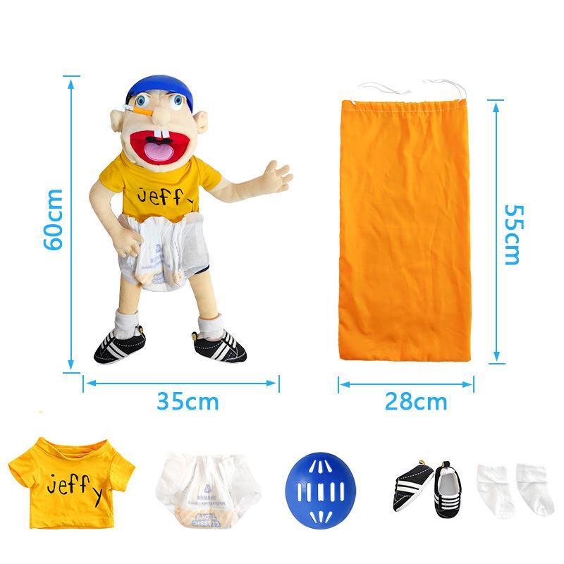 Family Hand Puppet Pet Booger Feebee Rocker Zombie Dad Mom Chef Price Police Junior Joseph Cody Penolope Open Mouth Muppet