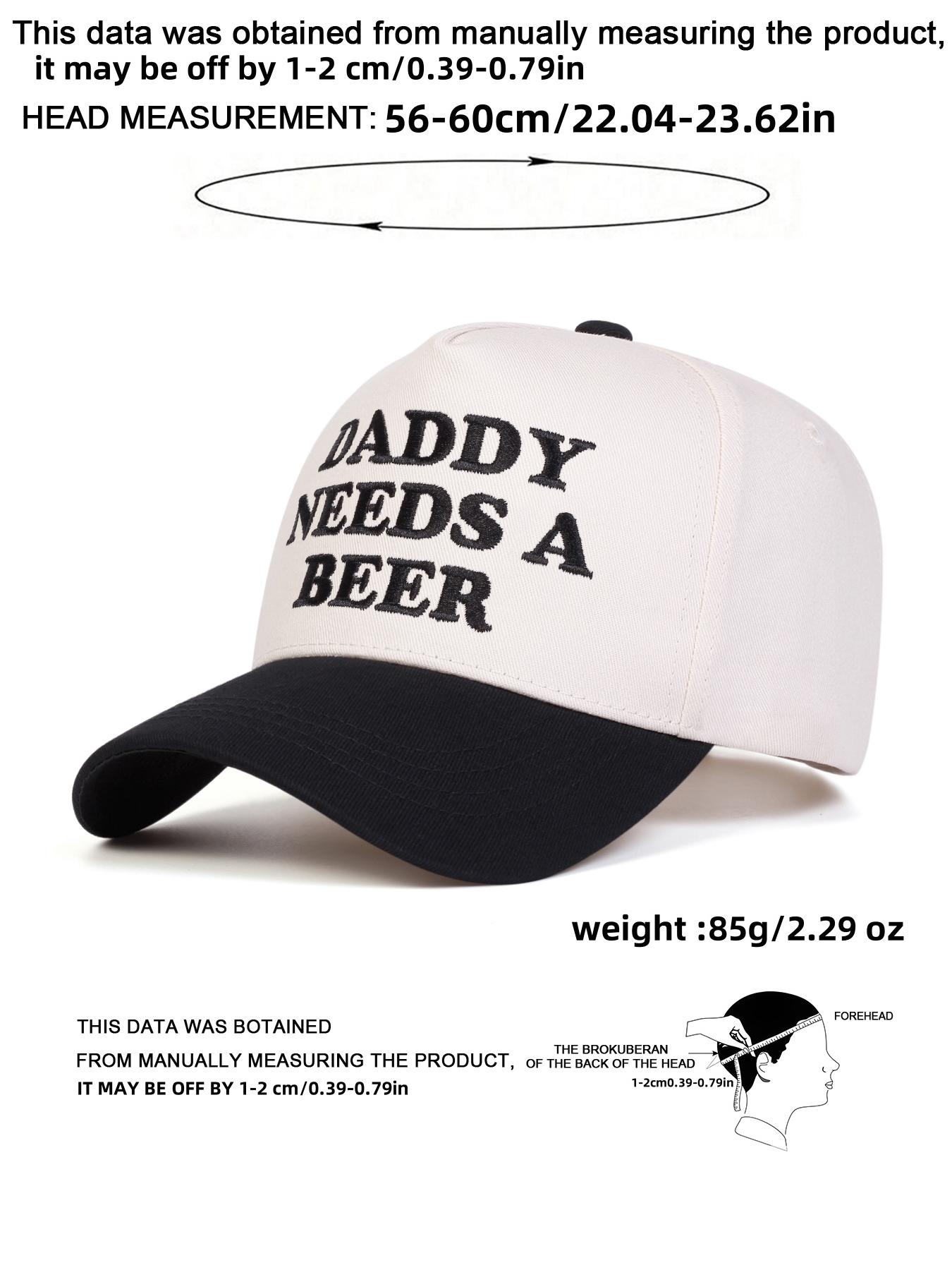 Unisex Daddy Letter Embroidered Baseball Cap, Adjustable Outdoor Sun Protection Hat, Casual Woven Fabric for Spring & Fall Travel