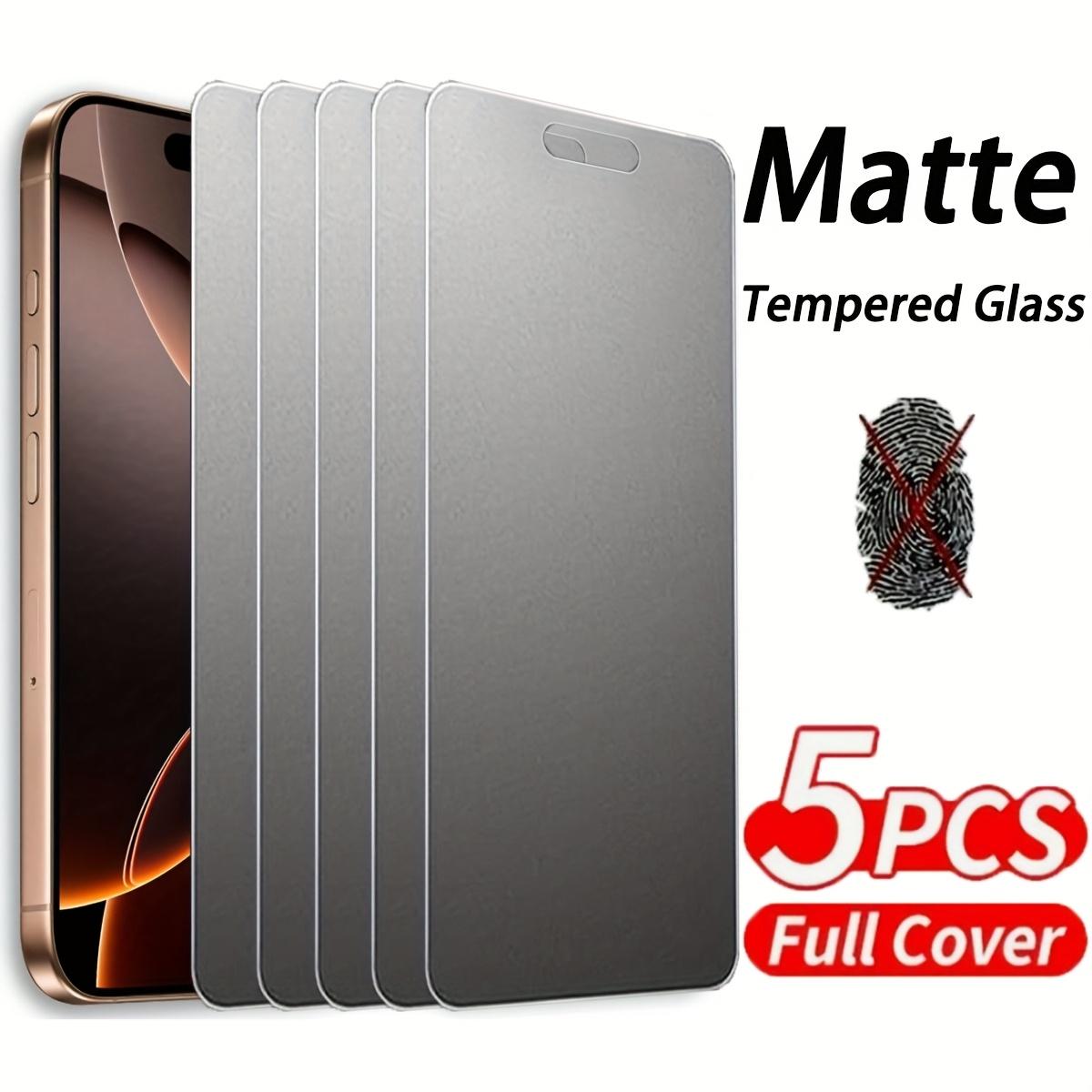 5pcs Matte HD Screen Protector Cover Compatible with iPhone 17/16/15/14/13/12/11 Pro Max/Pro/Plus/Mini/17 Air/16e/X/XS/Xs Max/XR/7/8/SE,Shatterproof & Scratch-Resistant,Anti-Fingerprint, Anti-Glare,Long-Lasting Protection,Easy to Install