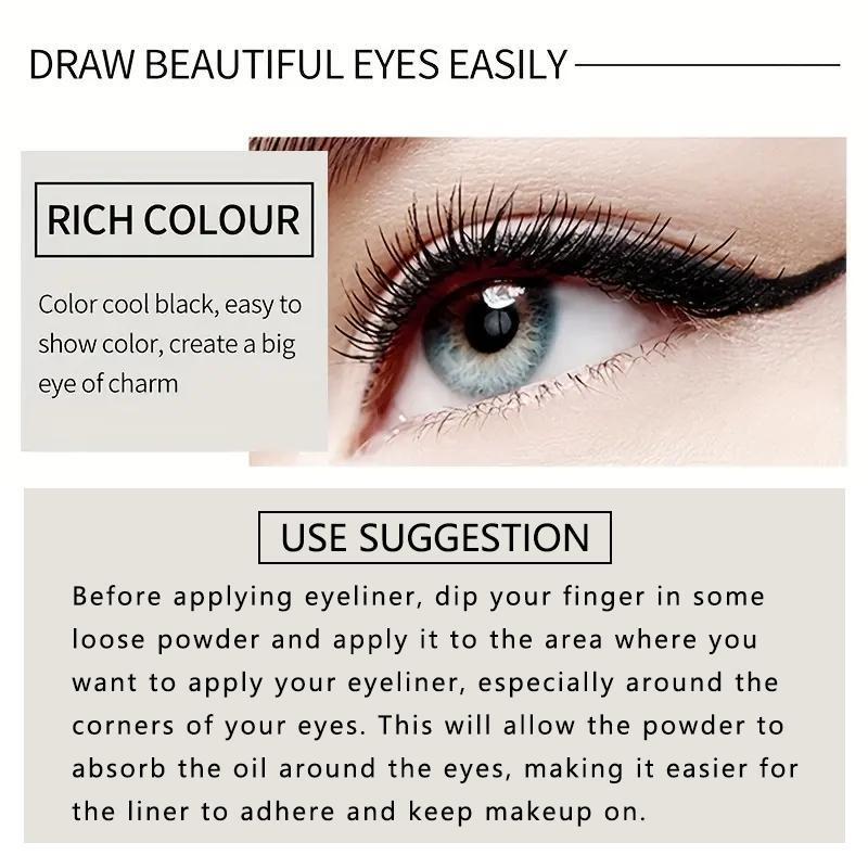 Creamy Texture Eyeliner, 1 Count/2 Counts EasyColoring Sweat Proof High Pier Pencil, DailyMakeup Accessories for Women and Girls, BackTo School