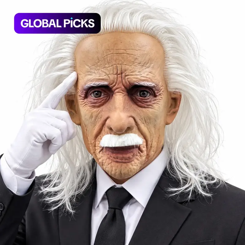 Long Hair Geezer Mask Latex Mask Elderly Mask Creepy Realistic Old Man Masks Party Props Halloween Carnival Masquerade & Prank Masks For Adult, Party Event Props, Party Favor, Party Decoration Supplies #GLOBAL PICKS