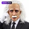 Long Hair Geezer Mask Latex Mask Elderly Mask Creepy Realistic Old Man Masks Party Props Halloween Carnival Masquerade & Prank Masks For Adult, Party Event Props, Party Favor, Party Decoration Supplies #GLOBAL PICKS