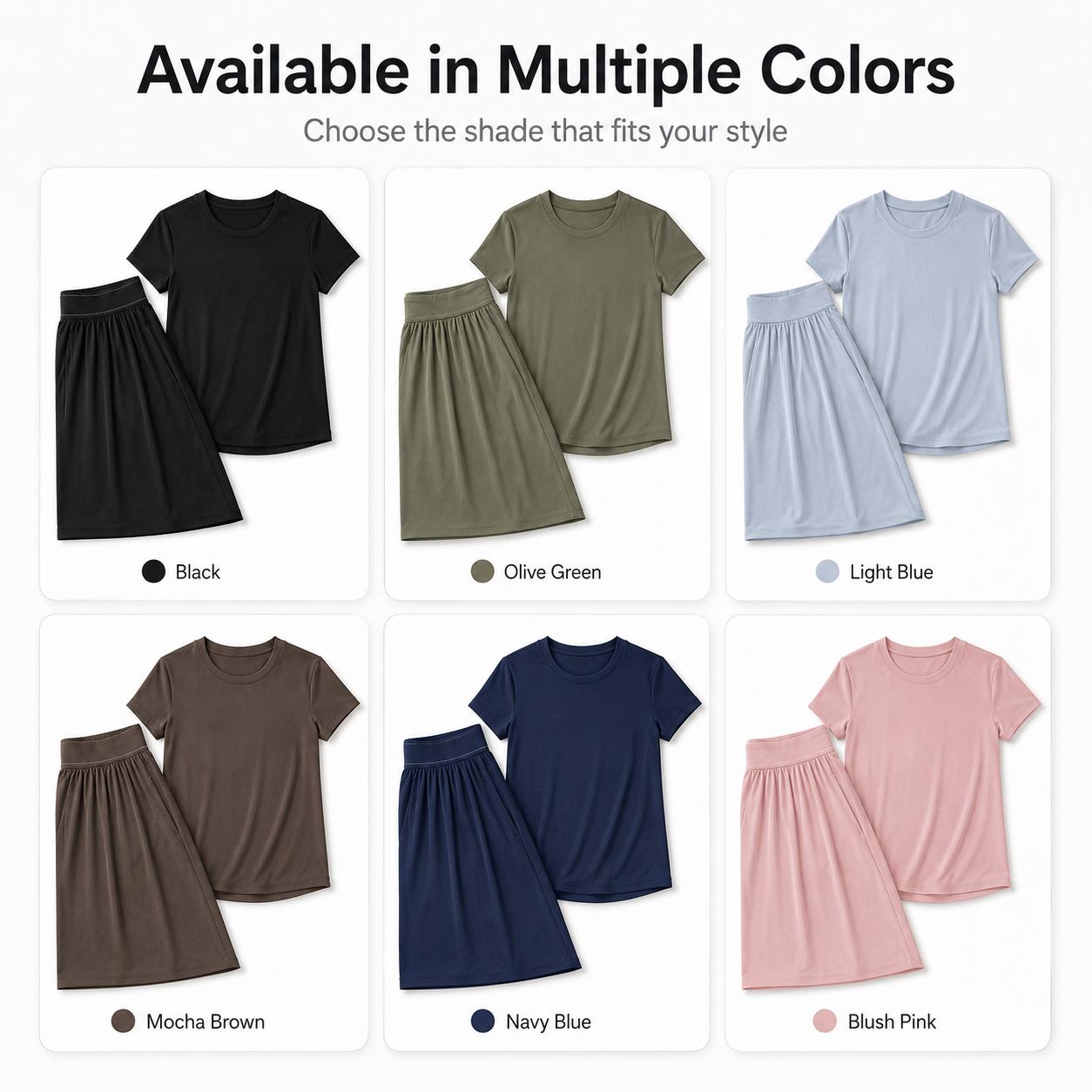 Women Dusty Pink 2 Piece Loungewear Matching Set, Crew Neck Short Sleeve Curved Hem T-Shirt + High Waist Elastic Pleated Wide Leg Pants With Side Pockets Soft Stretchy Knit Casual Daily Outfit