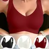 4-Pack Ribbed Sports Bras, Ultra-Soft & Stretchy Fabric, Breathable Wire-Free Design, Multi-Color Packs, Perfect for Daily Wear and Workouts, Wireless Gym Sports Bras for Women, Comfort & Style All in One, Yoga Bras, Sportswear Bra, Fitness Bra