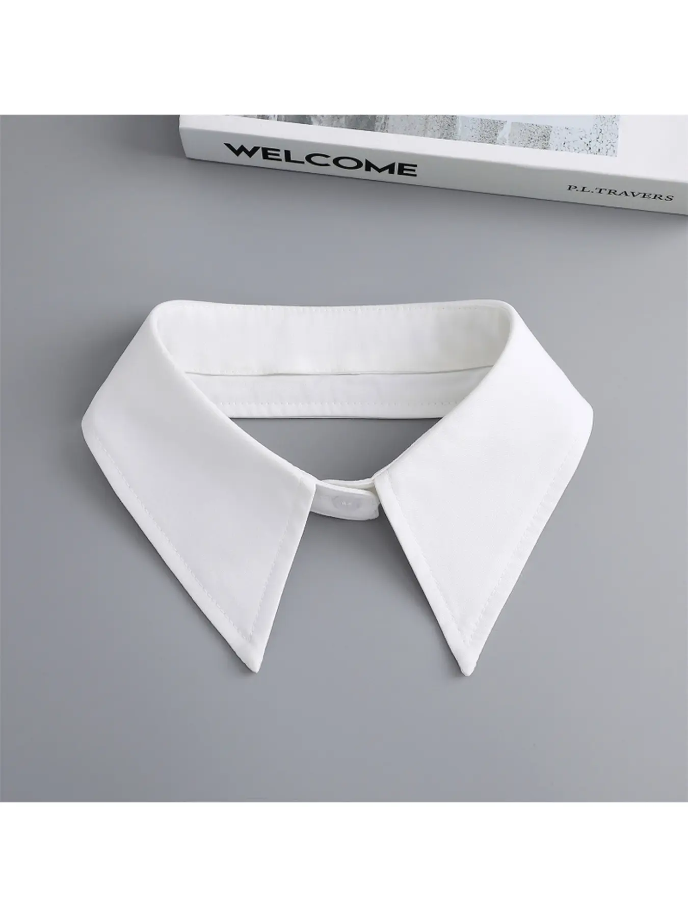 Chiffon Fake Collar Detachable Single Collar for Men Women, Classic Removable Decor Collar Fashion Accessory for Sweater T-Shirt Dress, All Seasons Daily Casual Neck Collar