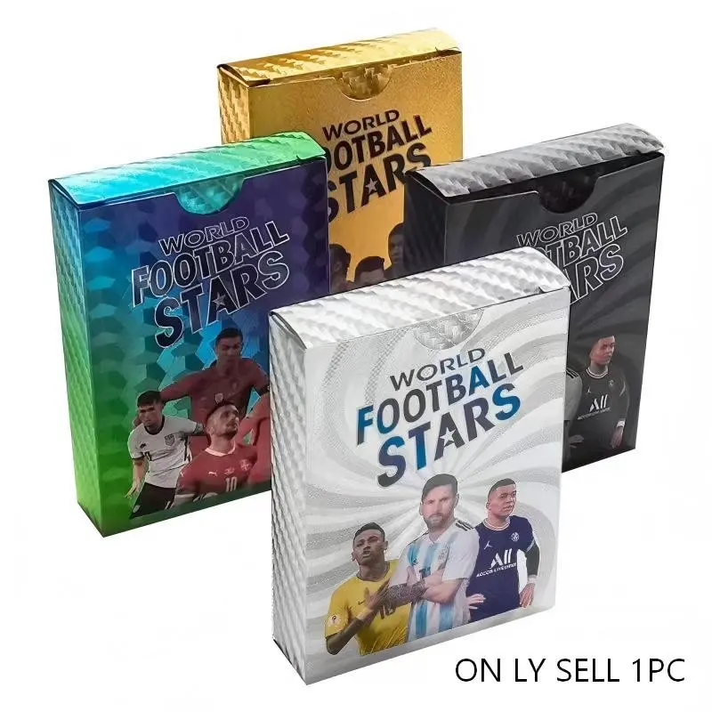 Year Football Cards Set, 55 Unique Soccer Player Cards, Family Memories, Friends & Siblings Gift, Printed on Premium Paper, Multi-Color, Sports Card Pack, Sport Trading Cards