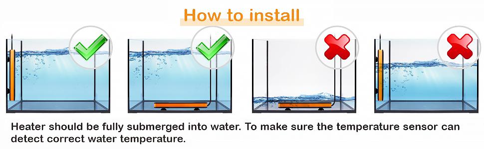 hygger Aquarium Heater 300W/500W/800W/1000W, Submersible Fish Tank Heater with Digital LED Controller and Intelligent Leaving Water Automatically Stop Heating System, for Freshwater and Saltwater