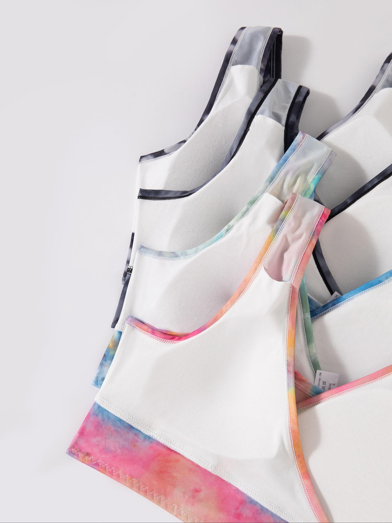 Women's Tie Dye Print Wrap Nursing Bra, Breathable Comfortable Breastfeeding Maternity Bra, Pregnancy Maternity Bra, Maternity Lingerie for All Seasons