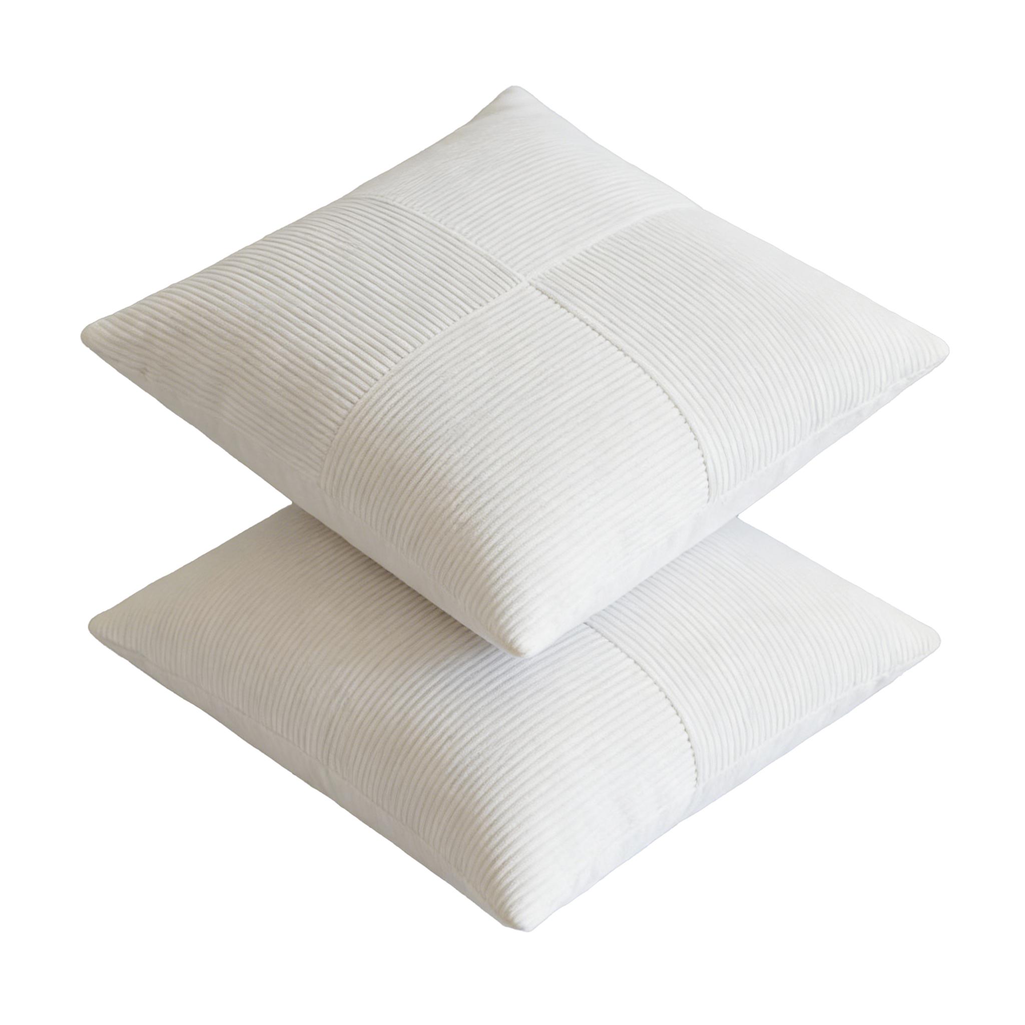 Style Corduroy Patchwork Pillow Cover Set, Living Room Sofa Cushion Covers, Simple Soft Decorative Pillows (no Insert)