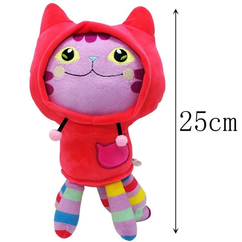 New Gabby Dollhouse Plush Toy Mercat Cartoon Animal Smiling Cat Car Hug Gaby Girl Doll Children Birthday Gift