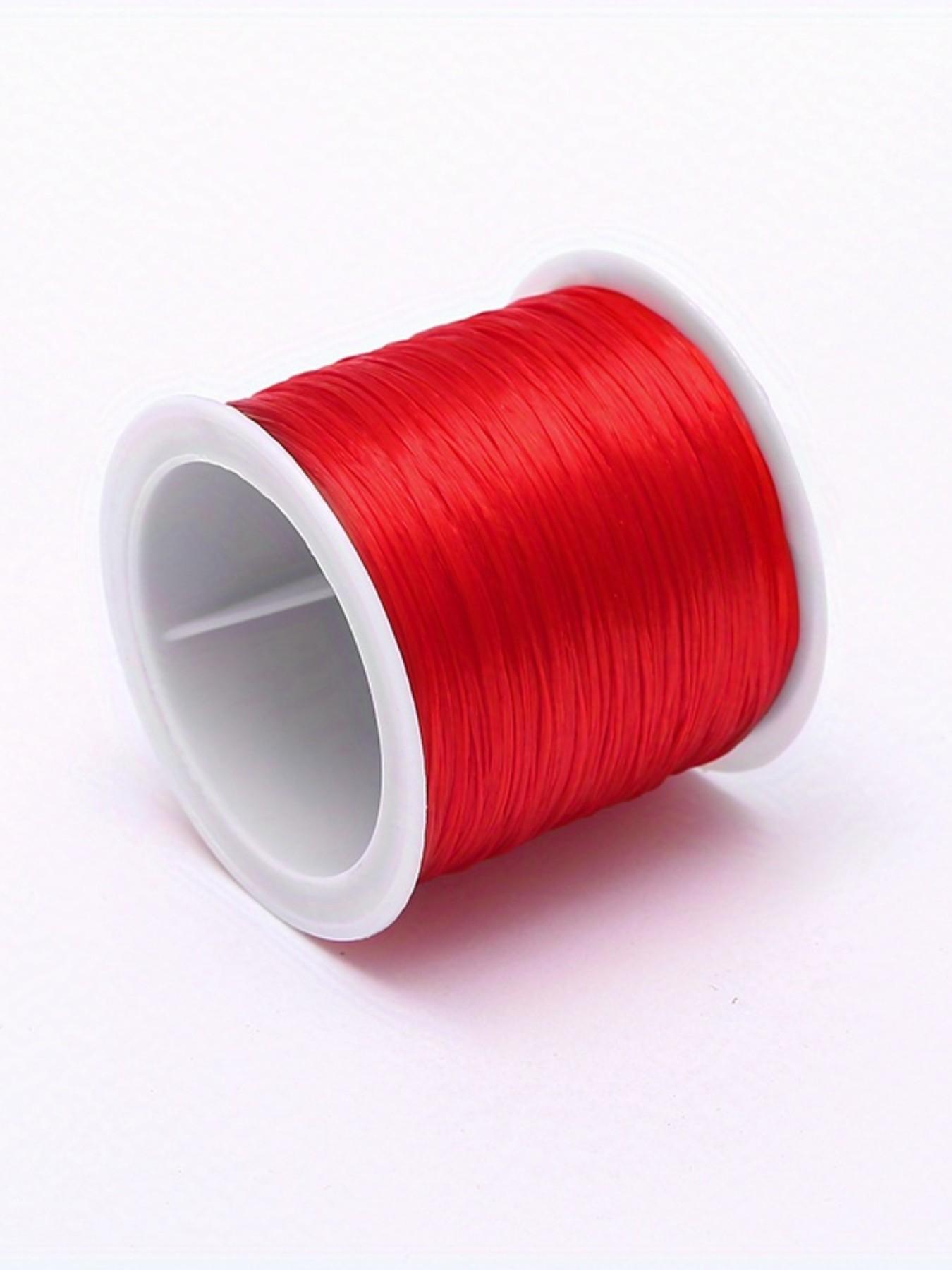 50m/1968in Strong Stretch Elastic Cord, 0.8mm - Ideal for DIY Jewelry, Bracelets, Necklaces & Beading Crafts, with Knot-Hiding Durability - Perfect for Party Balloon Decorations, Connectors for Jewelry Making, Diy Jewelry Accessories