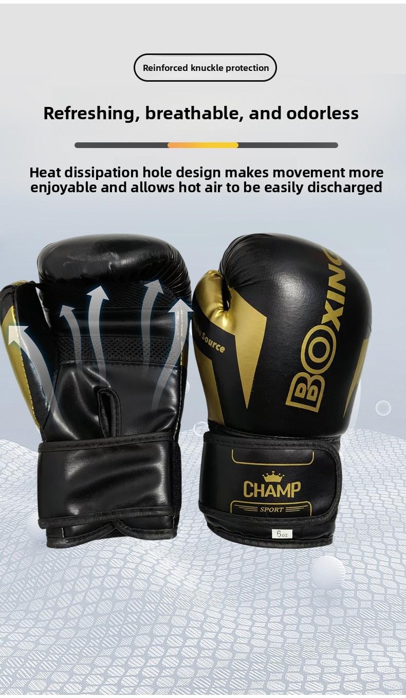 Premium Boxing Gloves For Training Sparring Competition Punching Bag Workouts Kickboxing Muay Thai MMA Sanda Martial Arts Home Gym Fitness Classes Indoor Ring Sessions For Men Women Youth Kids Boys Girls Shock Absorption Breathable Mesh Wrist Support Comf