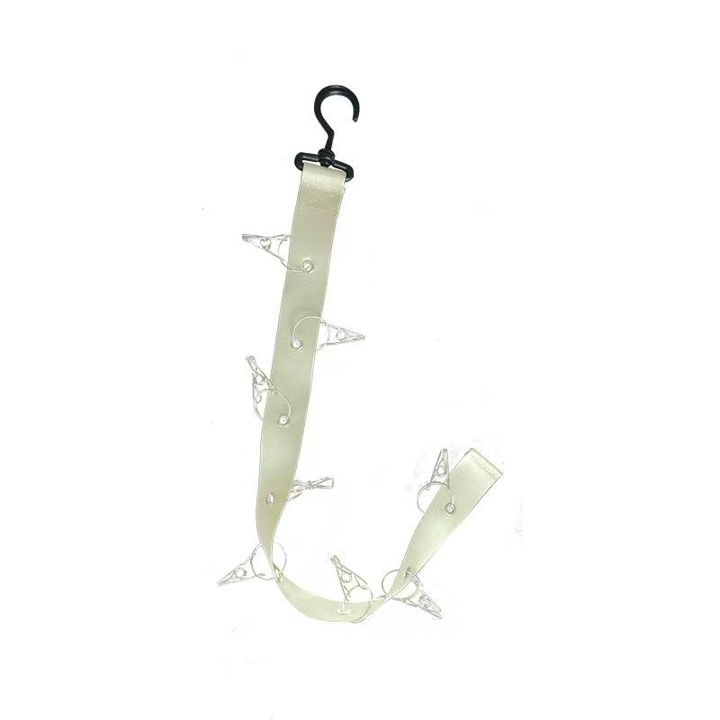 1pc，Wall-Mounted Hat Organizer with 8 Clips, Large Capacity Multi-Functional Storage for Home and Closet, High-Quality Hat Collector Box